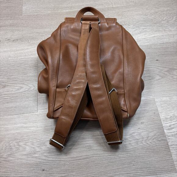Rare Vintage Coach 5408 Drawstring Buckle Flap Leather Backpack Daypack Purse - Picture 2 of 13
